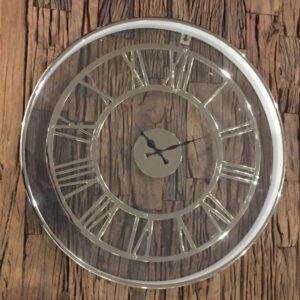 Wanduhr Chrom Nostalgie Modern Kombi › Freier Living | Be Home